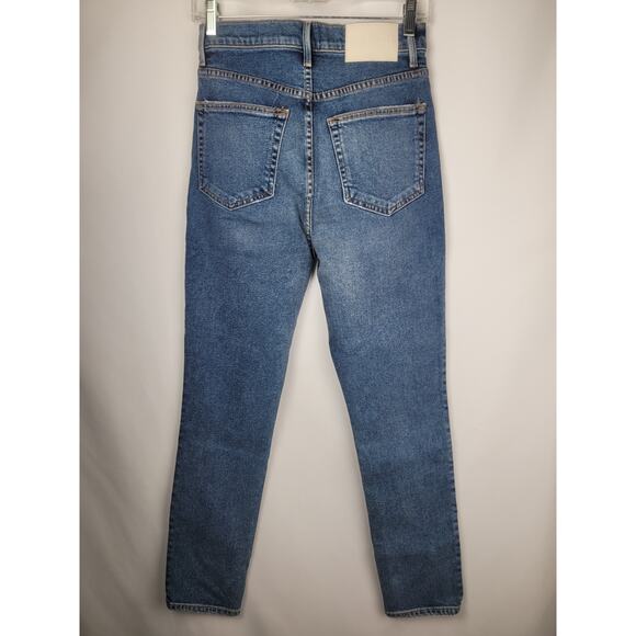 Grlfrnd Revolve NWOT Piper Super High Rise Stretch Slim Crop Laurel Canyon 26 - Picture 5 of 12